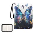 thumbnail image 1 of ALAZA Butterfly Paint Trading Card Binder 4 Pocket Cards Collection Album 400 Folder Holder, 1 of 6