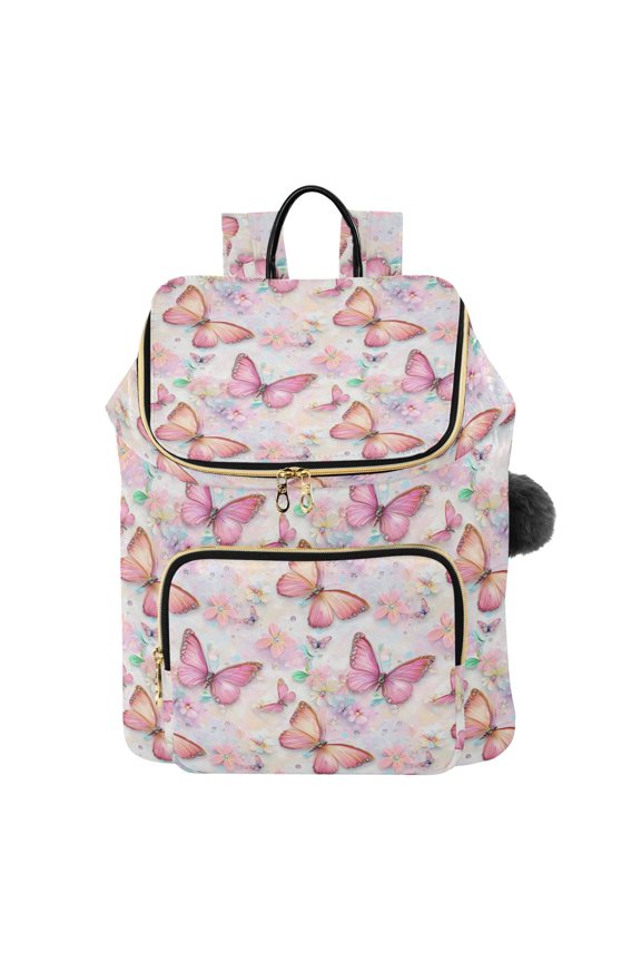 Butterfly Paint Travel Backpack Laptop Bag Large Capacity Daypack