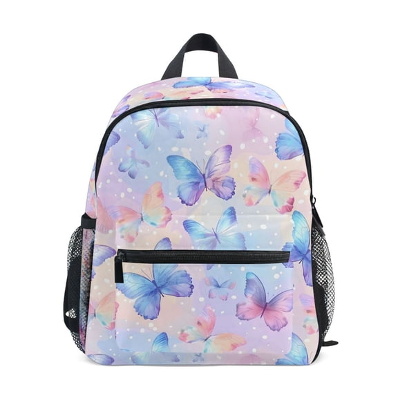 ALAZA Butterfly School Backpack Small Bookbag Mini Bags