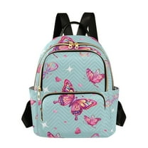 ALAZA Butterfly Sparkling Stars Womens Travel Laptop Backpack Large Daypack Ladies Shoulder Bags S