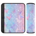 thumbnail image 1 of ALAZA Butterfly and Star in Gradient Car Seat Belt Adjuster Neck Covers Shoulder Cushions Pads M, 1 of 8