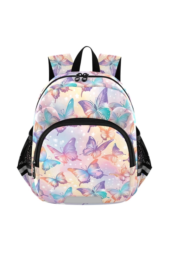 Butterfly and Stars Mini Backpack School Bookbag Age 3-7 Small