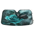 thumbnail image 1 of ALAZA Butterfly on Roses Windshield Sun Shade Car Foldable Visor Block UV Rays Protector 55"x27.6", 1 of 8