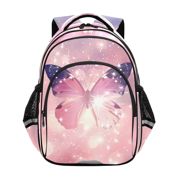 ALAZA Butterfly on Starry Sky School Backpack Elementary Bag Bookbag Travel Rucksack