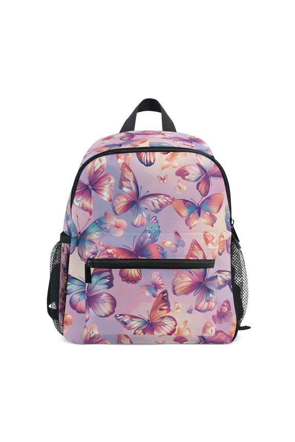 Butterfly with Gradient School Backpack Small Bookbag Mini Bags
