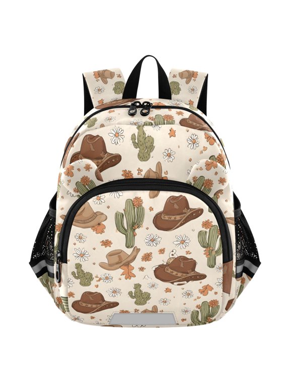Cactus Cowboy Hat Mini Backpack School Bookbag Age 3-7 Small