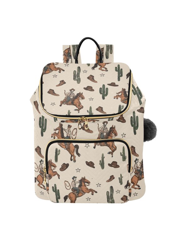 Cactus Cowboys Travel Backpack Laptop Bag Large Capacity Daypack