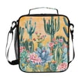 thumbnail image 1 of ALAZA Cactus Flowers on Orange Background Lunch Box Insulated Lunch Bag Reusable Thermal Cooler Tote School Picnic, 1 of 6