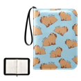 thumbnail image 1 of ALAZA Capybara Animals Trading Card Binder 4 Pocket Cards Collection Album 400 Folder Holder, 1 of 6