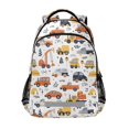 thumbnail image 1 of ALAZA Car Cartoon Vehicles Backpack Elementary School Bag Bookbag Travel Rucksack, 1 of 7