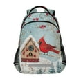 thumbnail image 1 of ALAZA Cardinal Bird Christmas Backpack Elementary School Bag Bookbag Travel Rucksack, 1 of 7