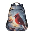 thumbnail image 1 of ALAZA Cardinal on Christmas Tree Backpack Elementary School Bag Bookbag Travel Rucksack, 1 of 7