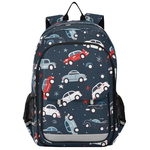 ALAZA Cars Cartoon Laptop Backpack Purse Travel Bag Casual School Bookbag Rucksack for Women Men