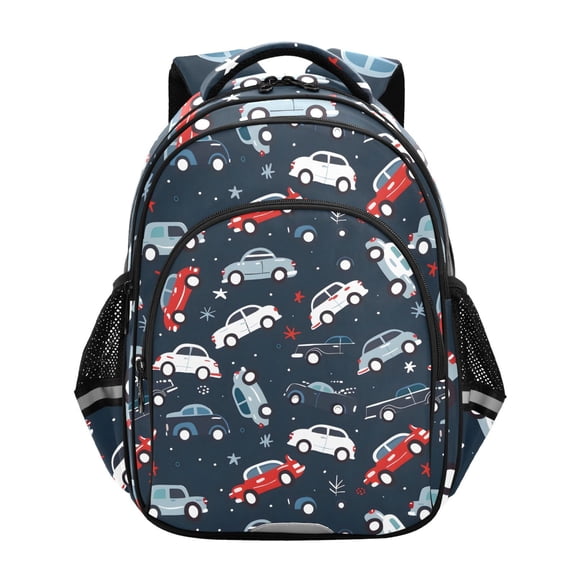 ALAZA Cars Cartoon School Backpack Elementary Bag Bookbag Travel Rucksack