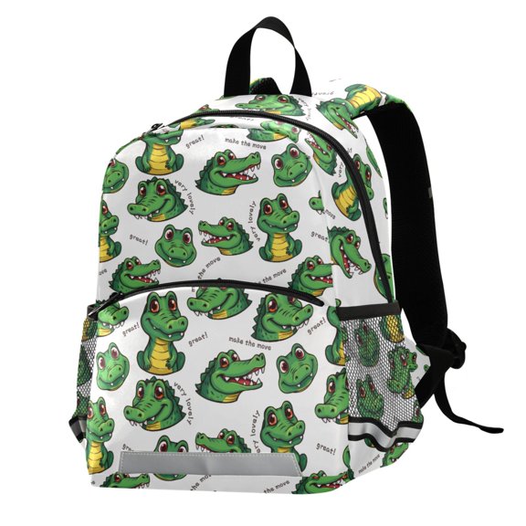ALAZA Cartoon Alligators School Backpack Elementary Student Bookbag