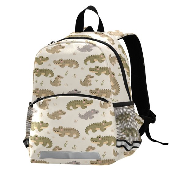 ALAZA Cartoon Alligators School Backpack Elementary Student Bookbag