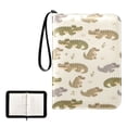 thumbnail image 1 of ALAZA Cartoon Alligators Trading Card Binder 4 Pocket Cards Collection Album 400 Folder Holder, 1 of 6