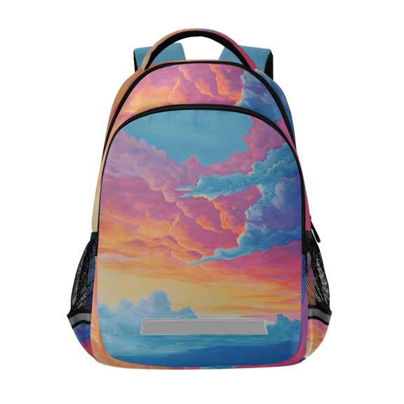 ALAZA Cartoon Art Sky Backpack Elementary School Bag Bookbag Travel Rucksack