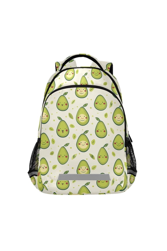 Cartoon Avocado Cute Backpack Elementary School Bag Bookbag Travel Rucksack