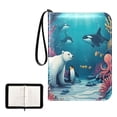 thumbnail image 1 of ALAZA Cartoon Bear Penguin under Sea Trading Card Binder 4 Pocket Cards Collection Album 400 Folder Holder, 1 of 6