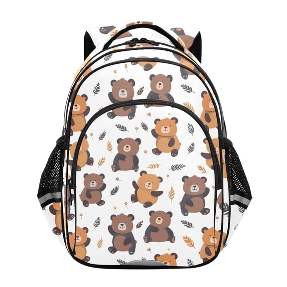 ALAZA Cartoon Bear School Backpack Elementary Bag Bookbag Travel Rucksack