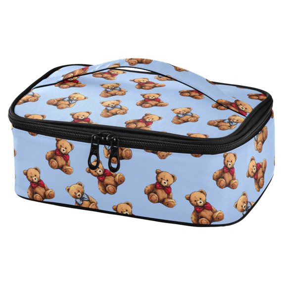 ALAZA Cartoon Bears Lunch Box Insulated Cooler Tote Bag Reusable School Picnic Travel Office