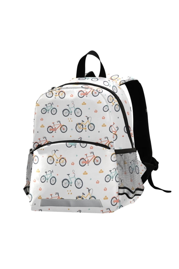 Cartoon Bike School Backpack Elementary Student Bookbag