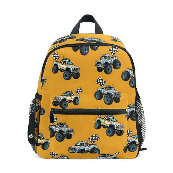 ALAZA Cartoon Car Vehicle School Backpack Small Bookbag Mini Bags