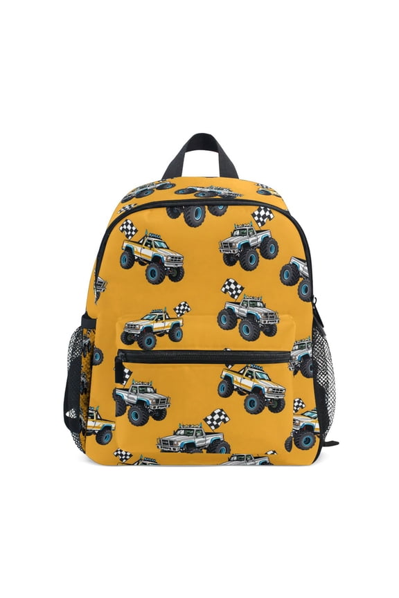 Cartoon Car Vehicle School Backpack Small Bookbag Mini Bags
