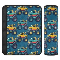 ALAZA Cartoon Car Vehicles Car Seat Belt Adjuster Neck Covers Shoulder Cushions Pads S