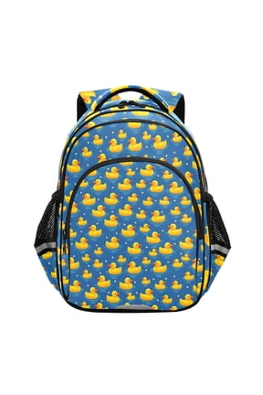 Cartoon Cute Ducks Blue School Backpack Elementary Bag Bookbag Travel Rucksack