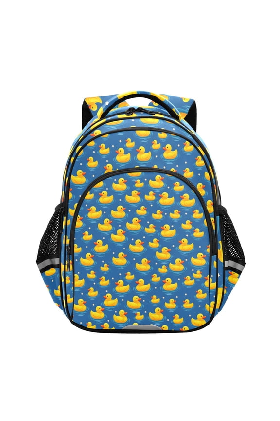 Cartoon Cute Ducks Blue School Backpack Elementary Bag Bookbag Travel Rucksack