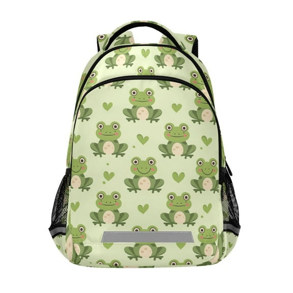 ALAZA Cartoon Cute Frog Backpack Elementary School Bag Bookbag Travel Rucksack