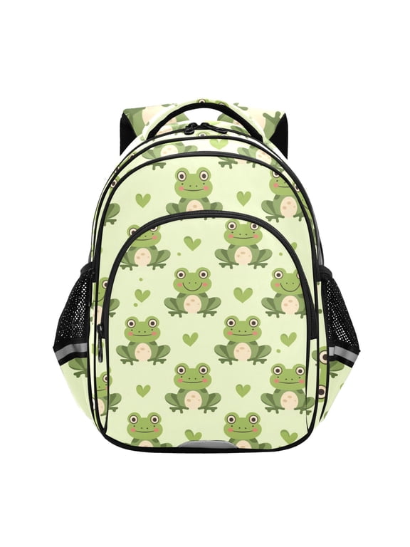 Cartoon Cute Frog School Backpack Elementary Bag Bookbag Travel Rucksack