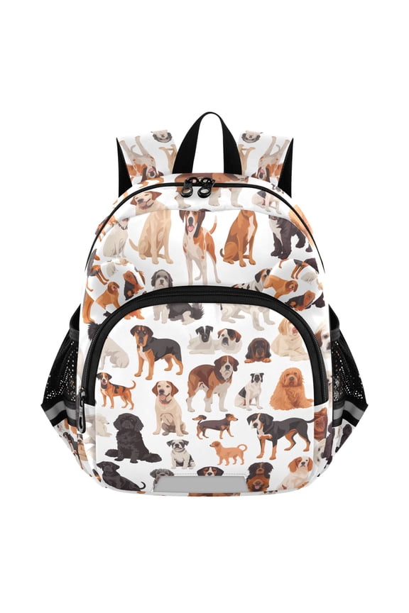 Cartoon Cute Funny Dogs Mini Backpack School Bookbag Age 3-7 Medium