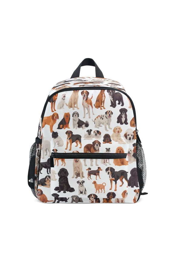 Cartoon Cute Funny Dogs School Backpack Small Bookbag Mini Bags