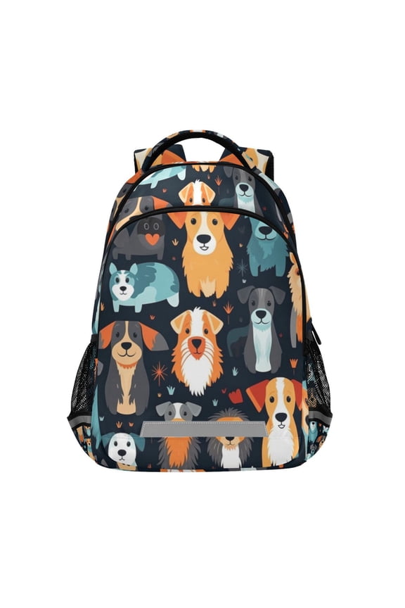 Cartoon Different Dog Backpack Elementary School Bag Bookbag Travel Rucksack