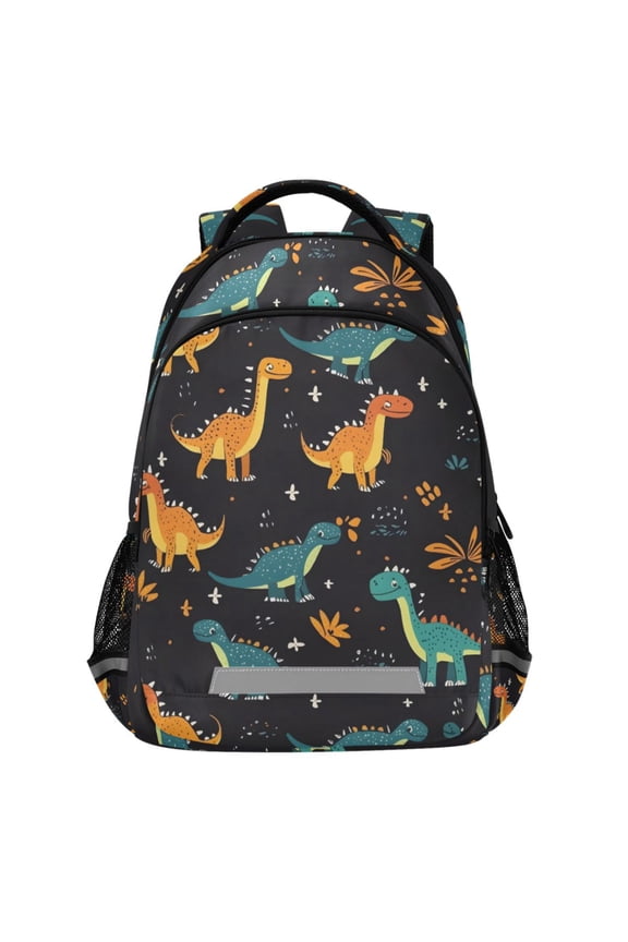 Cartoon Dinosaur-d2 Pattern Backpack Elementary School Bags Student Bookbag Travel Rucksack