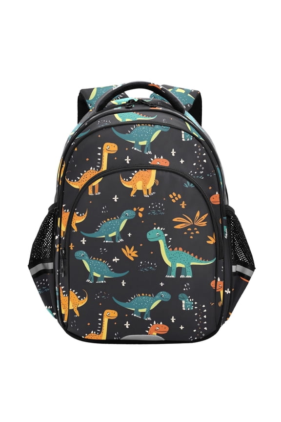 Cartoon Dinosaur-d2 School Backpack Elementary Bag Student Bookbag Travel Rucksack