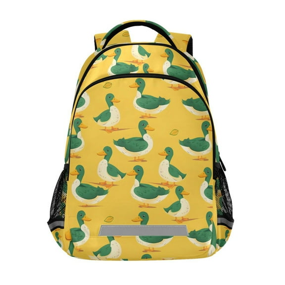 ALAZA Cartoon Duck Backpack Elementary School Bag Bookbag Travel Rucksack