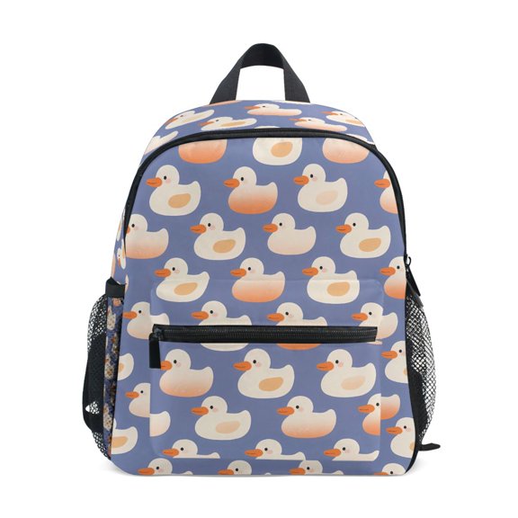 ALAZA Cartoon Duck Purple School Backpack Small Bookbag Mini Bags