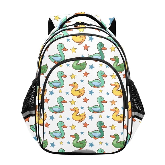 ALAZA Cartoon Duck and Star School Backpack Elementary Bag Bookbag Travel Rucksack