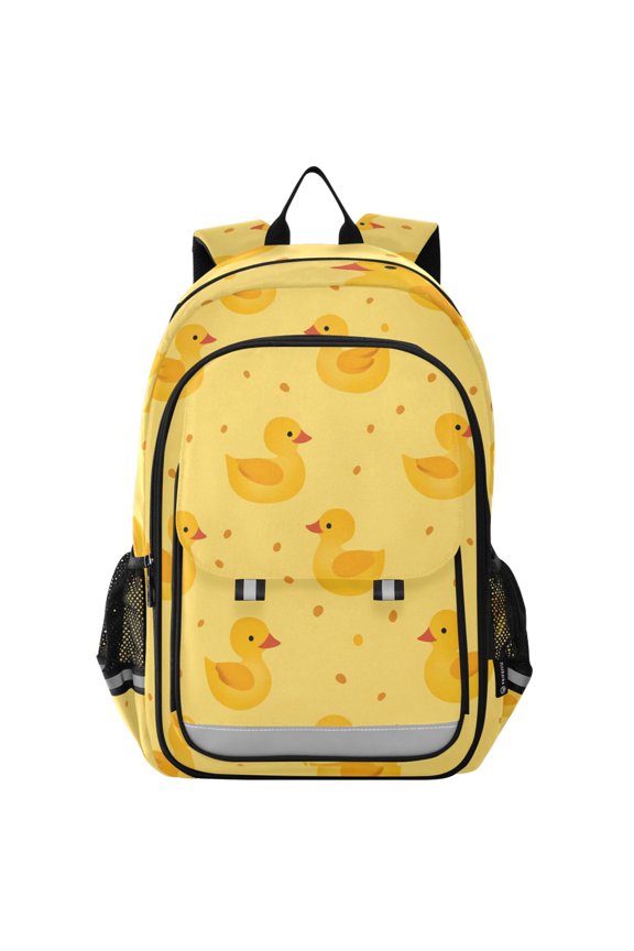 Cartoon Ducks Yellow Laptop Backpack Purse Travel Bag Casual School Bookbag Rucksack for Women Men