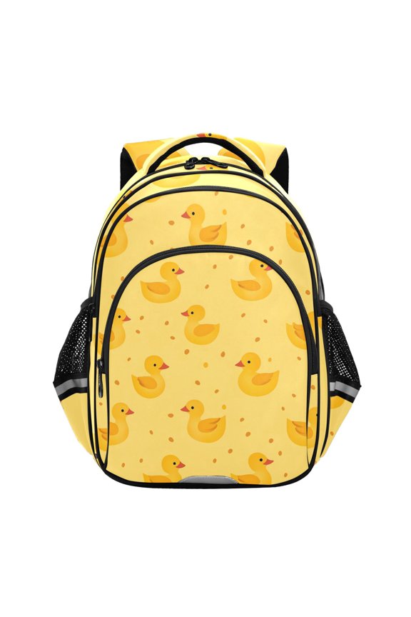 Cartoon Ducks Yellow School Backpack Elementary Bag Bookbag Travel Rucksack