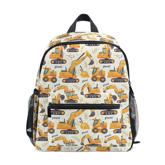 ALAZA Cartoon Excavators Cute School Backpack Small Bookbag Mini Bags