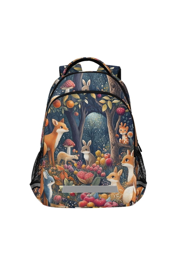 Cartoon Fox Backpack Elementary School Bag Bookbag Travel Rucksack
