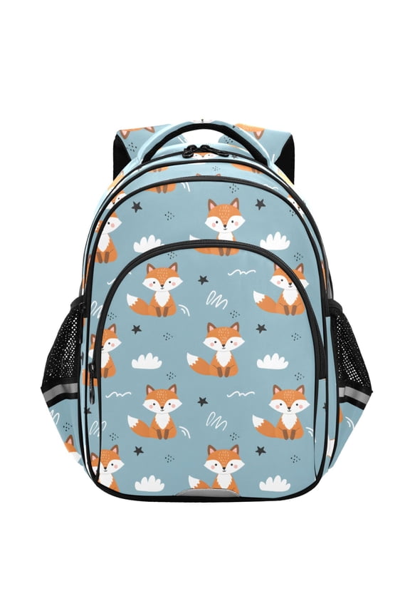 Cartoon Fox School Backpack Elementary Bag Student Bookbag Travel Rucksack