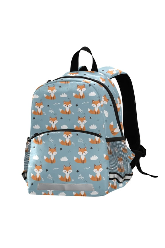 Cartoon Fox School Backpack Elementary Student Bookbag