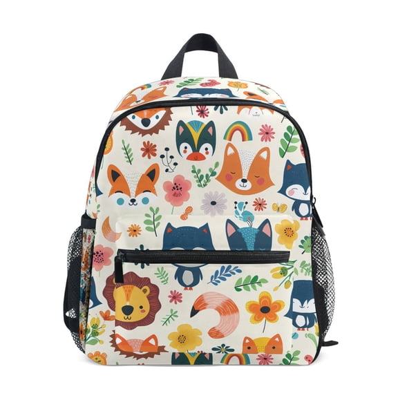 ALAZA Cartoon Foxes Animals School Backpack Small Bookbag Mini Bags