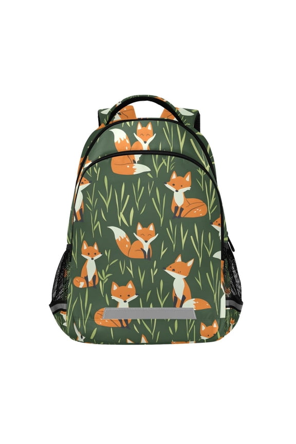 Cartoon Foxes Backpack Elementary School Bag Bookbag Travel Rucksack